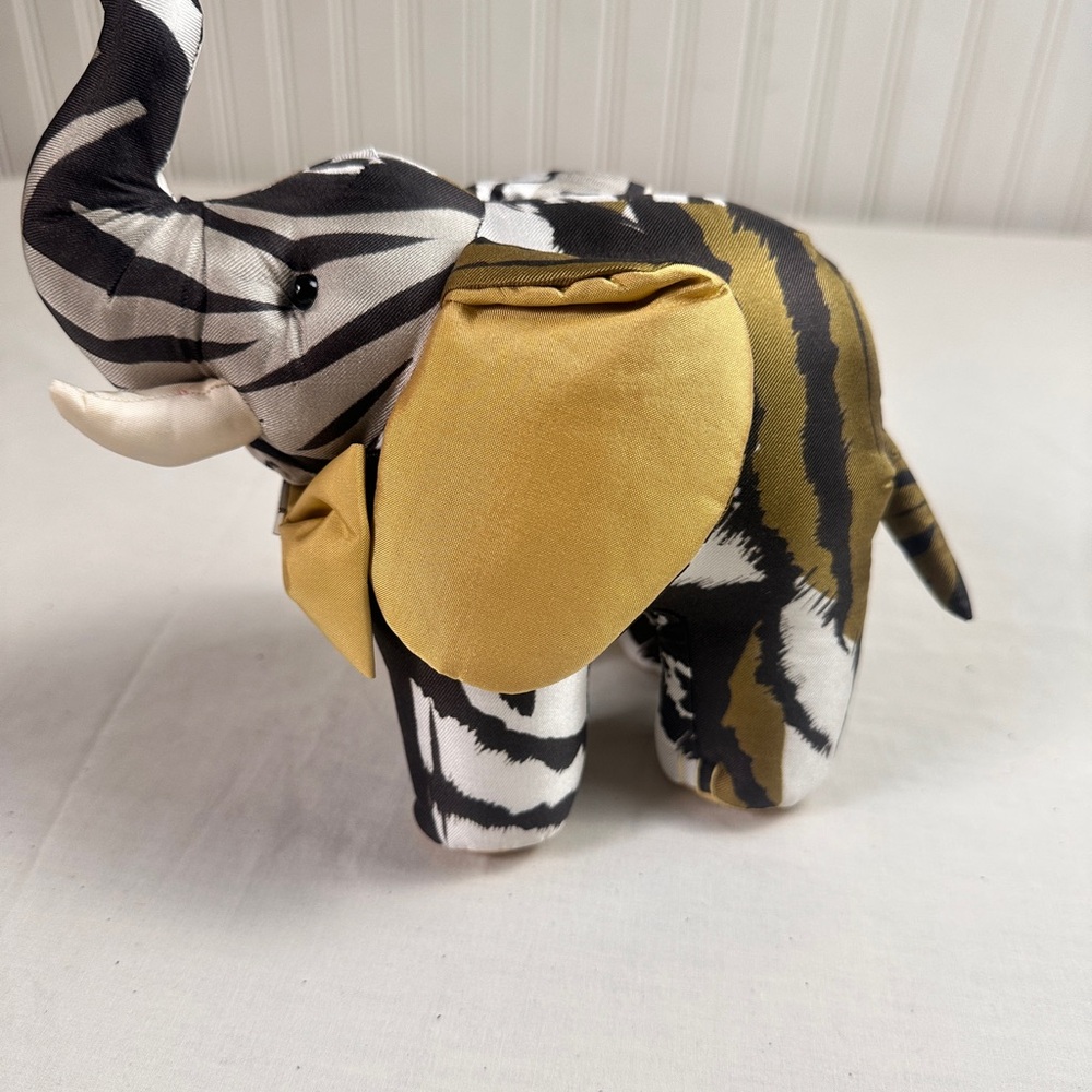 Jim Thompson Striped Elephant Stuffed Animal Toy